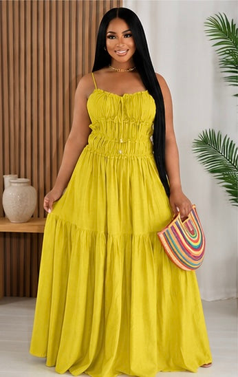Robe d'été à volants