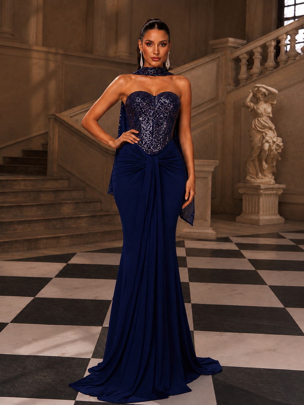 Robe Sirène Sequins Luxe