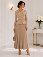 Ensemble Jupe Plissée Chic