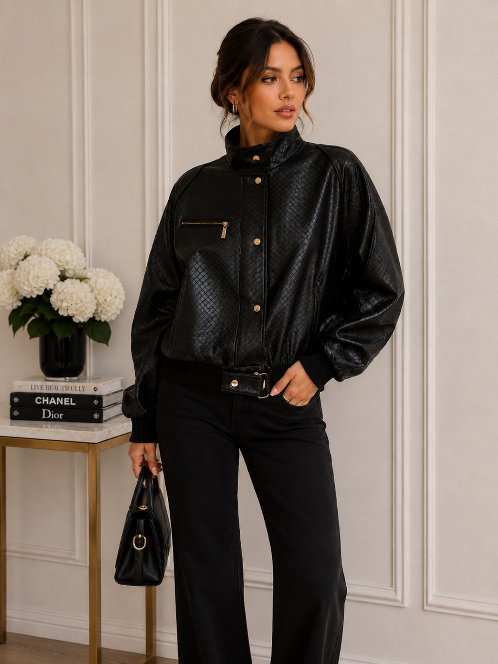 Blouson Effet Cuir